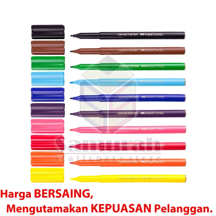 

Spesial Connector Pens Faber Castell 10 Warna / Spidol Warna Set Kemasan Isi Hemat