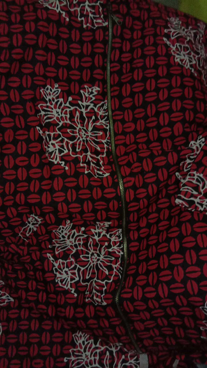 Batik Sleting Depan/batik Tunik/batik Cap Premium/batik Cewe/batik Merah/batik Bunga