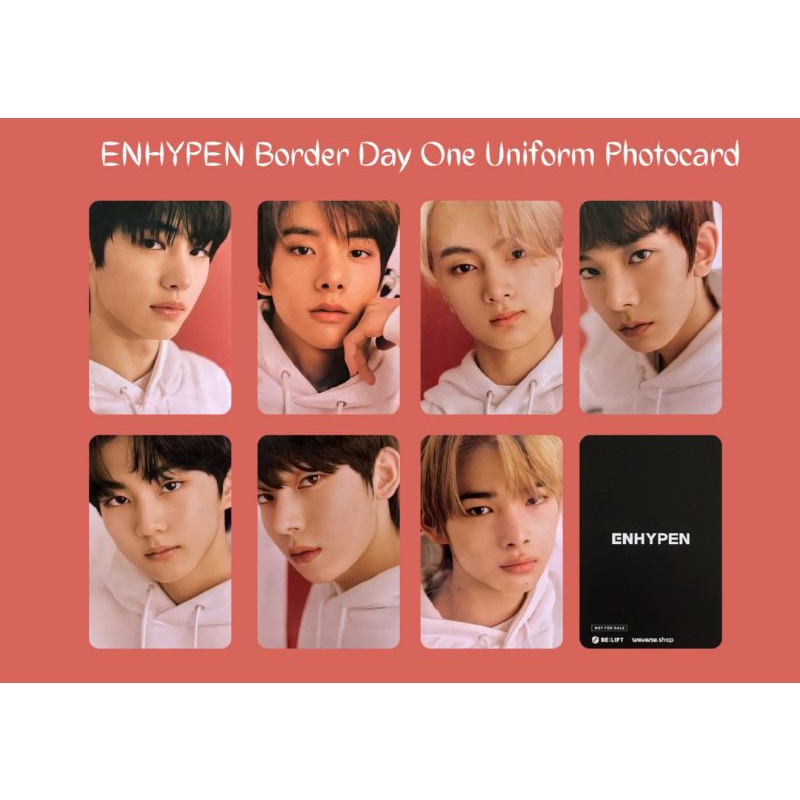 ENHYPEN Border Day One uniform Photocard / Pc