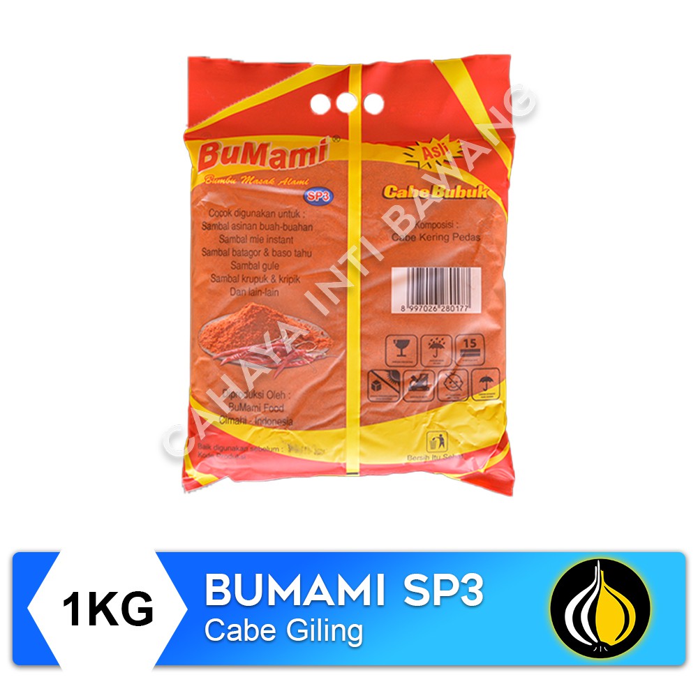 

RK60 Bumami Cabe Bubuk SP3 (Halus) - 1 KG