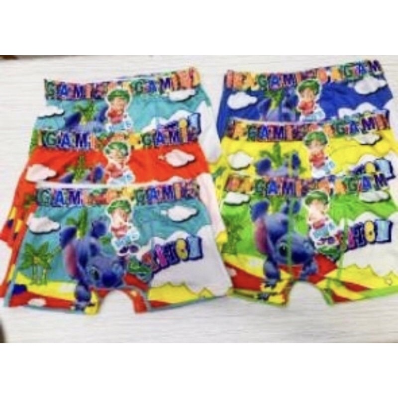 12 PCS BOXER ANAK COWOK MURAH IMPORT GAGAMI LUSINAN