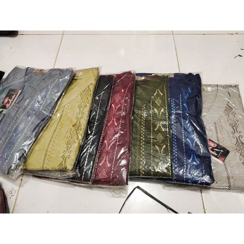 BAJU KOKO JUMBO WARNA BORDIER UKURAN 3L ll 4L