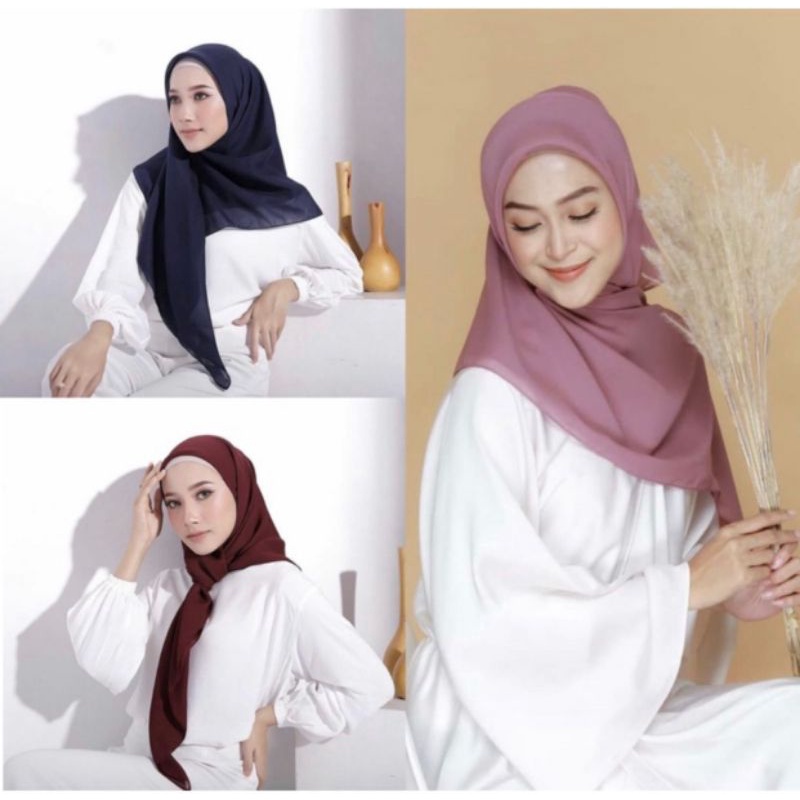 HIJAB BELLA SQUARE SEGI EMPAT/ BELLA SQUARE/PREMIUM/JILBAB/KERUDUNG/POLLYCOTTON