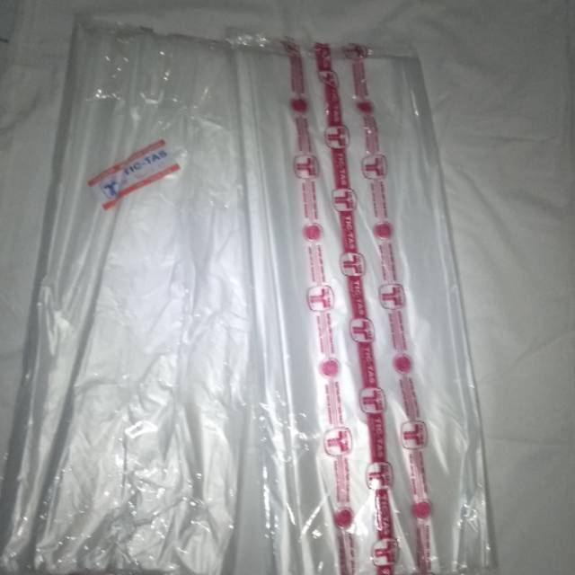 60x100cm Plastik Vaccum Bedcover | Plastic Tic Tas HDPE | Plastik Loundry | Plastik Buram Kuat