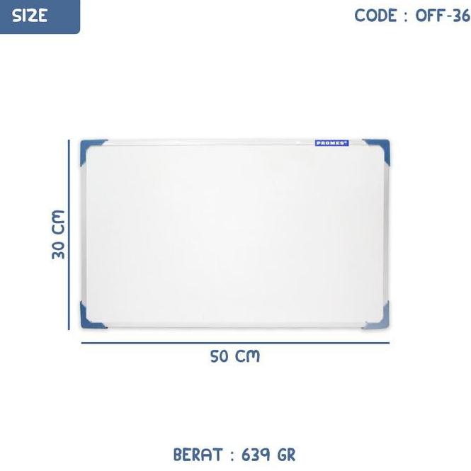 

9q✬Grosir☍ White Board Kecil Papan Tulis Gantung Ukuran 50X30 Cm (Off-36) 100 ☍