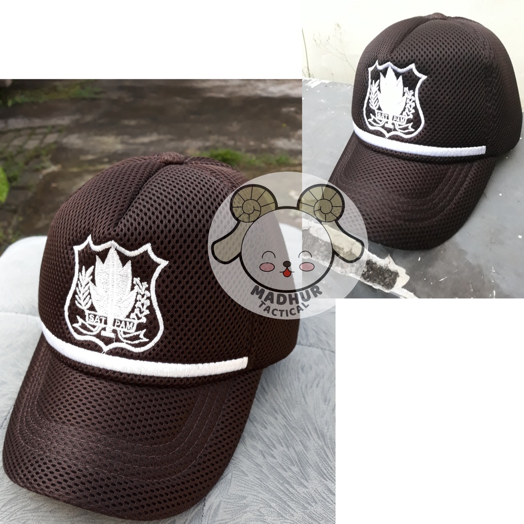 Topi Satpam Topi Security Topi Satpam Coklat 2021