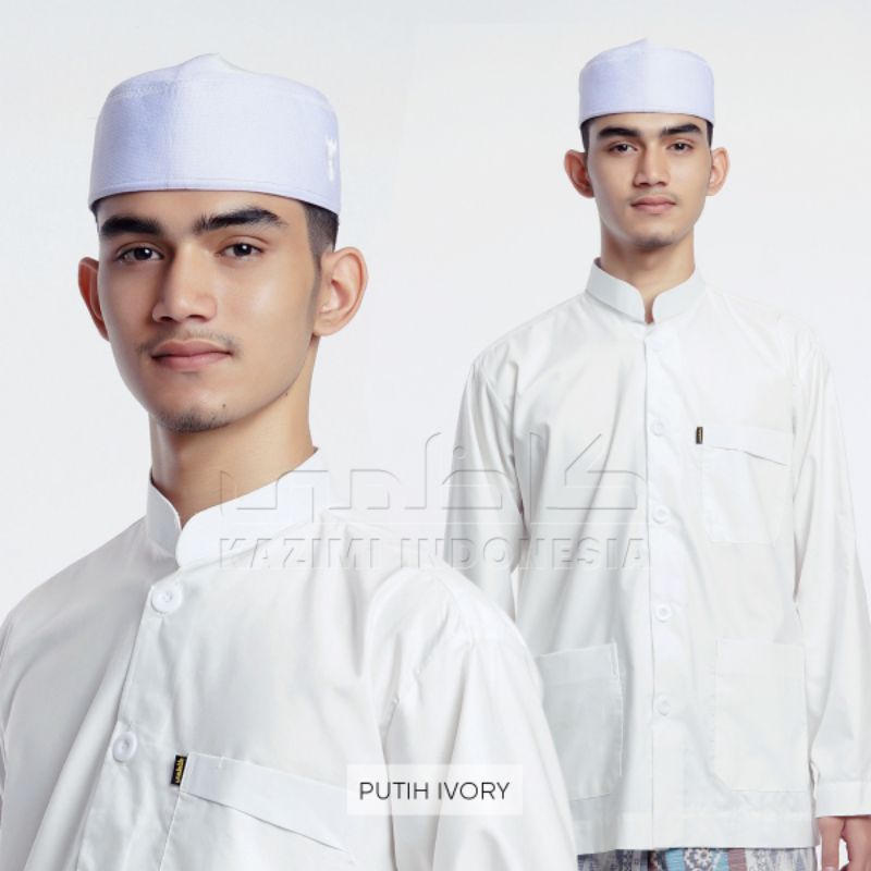 Koko Haibah Kazimi Saku Luar Putih Ivory