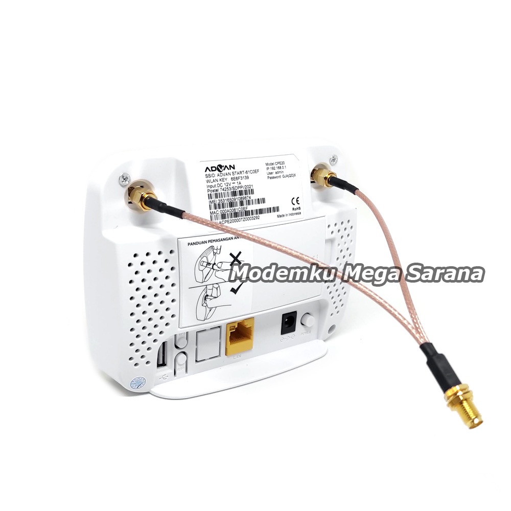 Paket Antena Yagi Extreme 3 + Advan CPE Router Start Modem Wifi Unlock