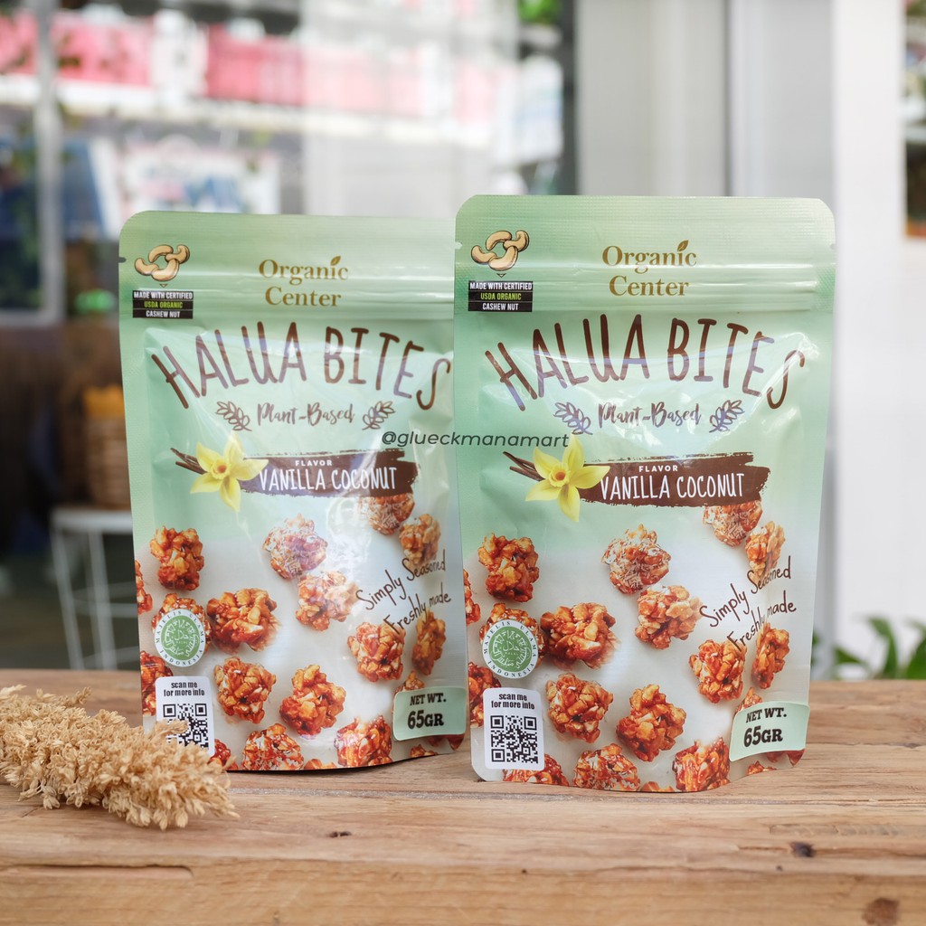 

Organic Center Halua Bites Vanilla Coconut 65gr