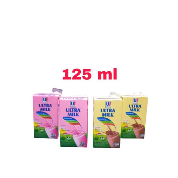 

Ultra Milk Cokelat dan Stroberi (125 ml) / Susu Ultra Milk 125 ml