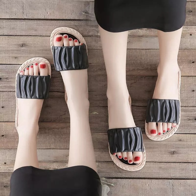 Sandal Karet Wanita Fashion Ala Korea Murah Import Real Pict AccFashionMurah