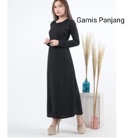 MANSET GAMIS PANJANG DAN BUNTUNG WANITA BAJU DALAMAN COCOK UNTUK BB 45-65 KG GAMIS MUSLIMAH BAHAN SPANDEK DAN KAOS BISA COD