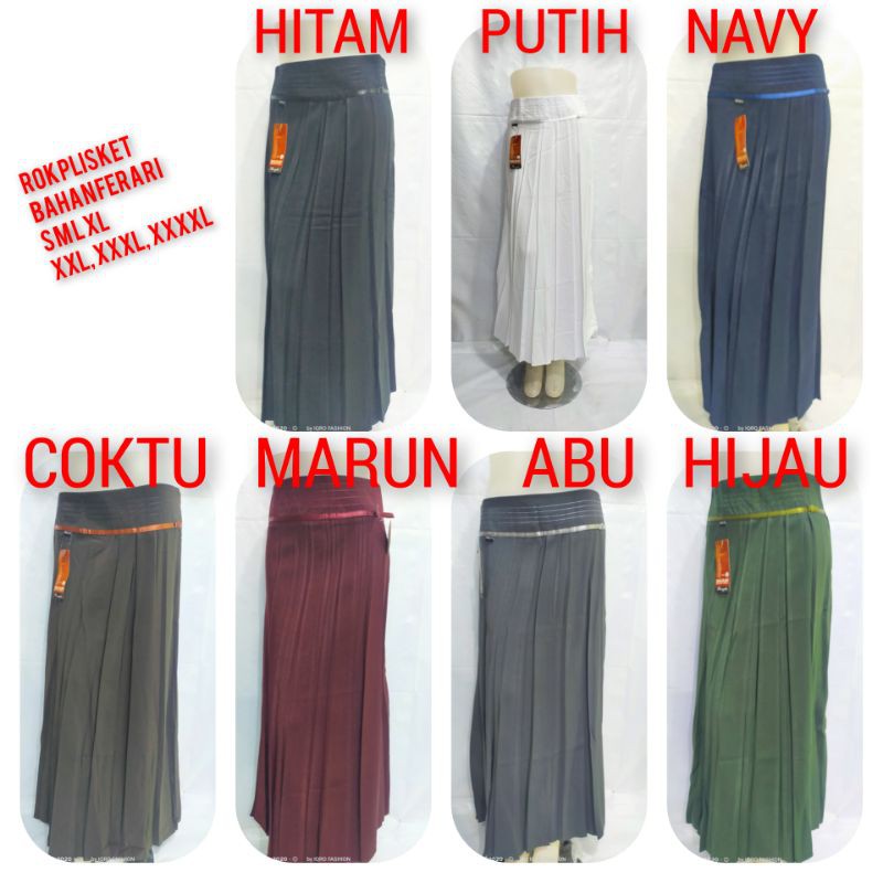 ROK PLISKET / ROK LIPIT/ ROK REMPEL / ROK KERJA