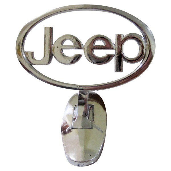 Emblem / Logo Kap Mesin Berdiri Jeep Chrome