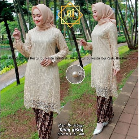 set kebaya tunik kisha berkualitas