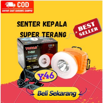 SENTER KEPALA/SENTER CAMPING/SENTER PROYEK/SENTER OUTDOR/SENTER SURVIVAL/SENTER GUNUNG/ADVENTURE