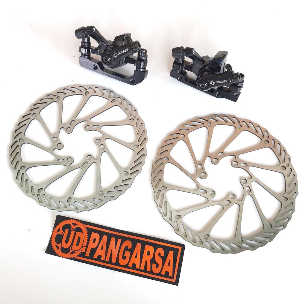 ODESSY Satu Paket Kaliper Rem Cakram Rotor Set Sepeda Dicsbrake Lipat Minion Mtb