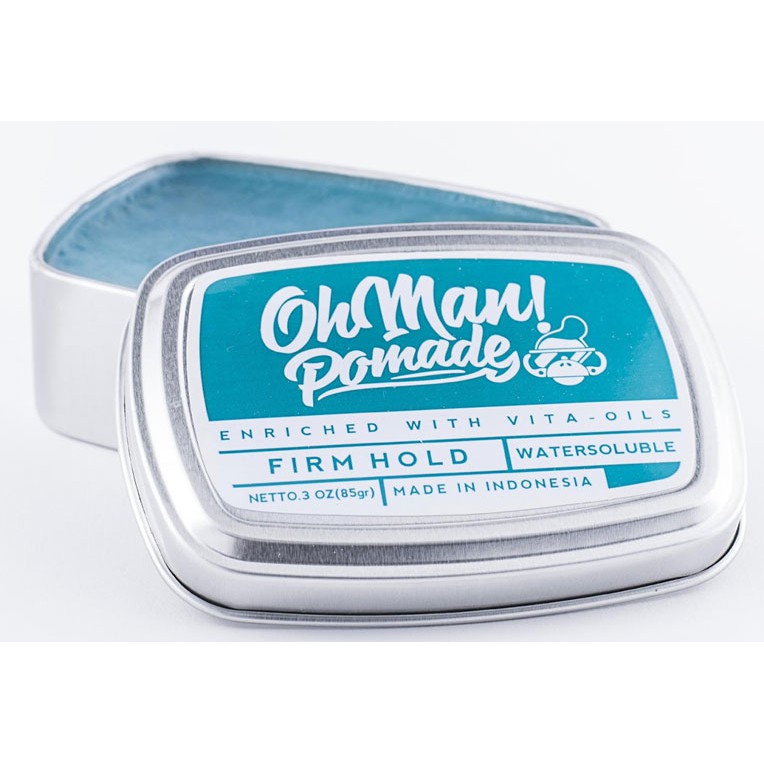 Pomade Oh Man Nutri Blue Divine Waterbased 3 Oz 85 Gram Free sisir Unbreakable Free Sticker