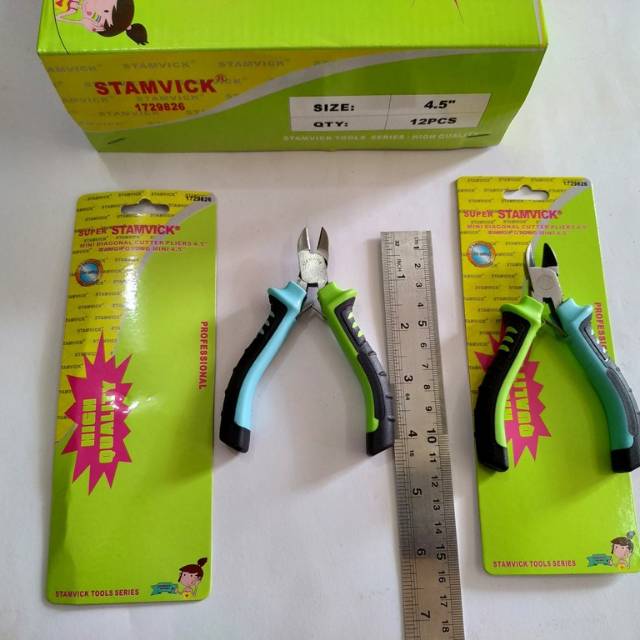 Tang Potong Mini Super Stamvick/TANG PERKAKAS TUKANG/TANG POTONG 4.5&quot; MINI MUNGIL SUPER/MINI DIAGONAL PLIERS BAGUS BERKUALITAS