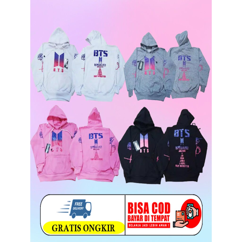 Sweater KOREA Perempuan fleece Tebal anak dewasa / JaketMurah / Hoodie Jimin Suga (COD)-6