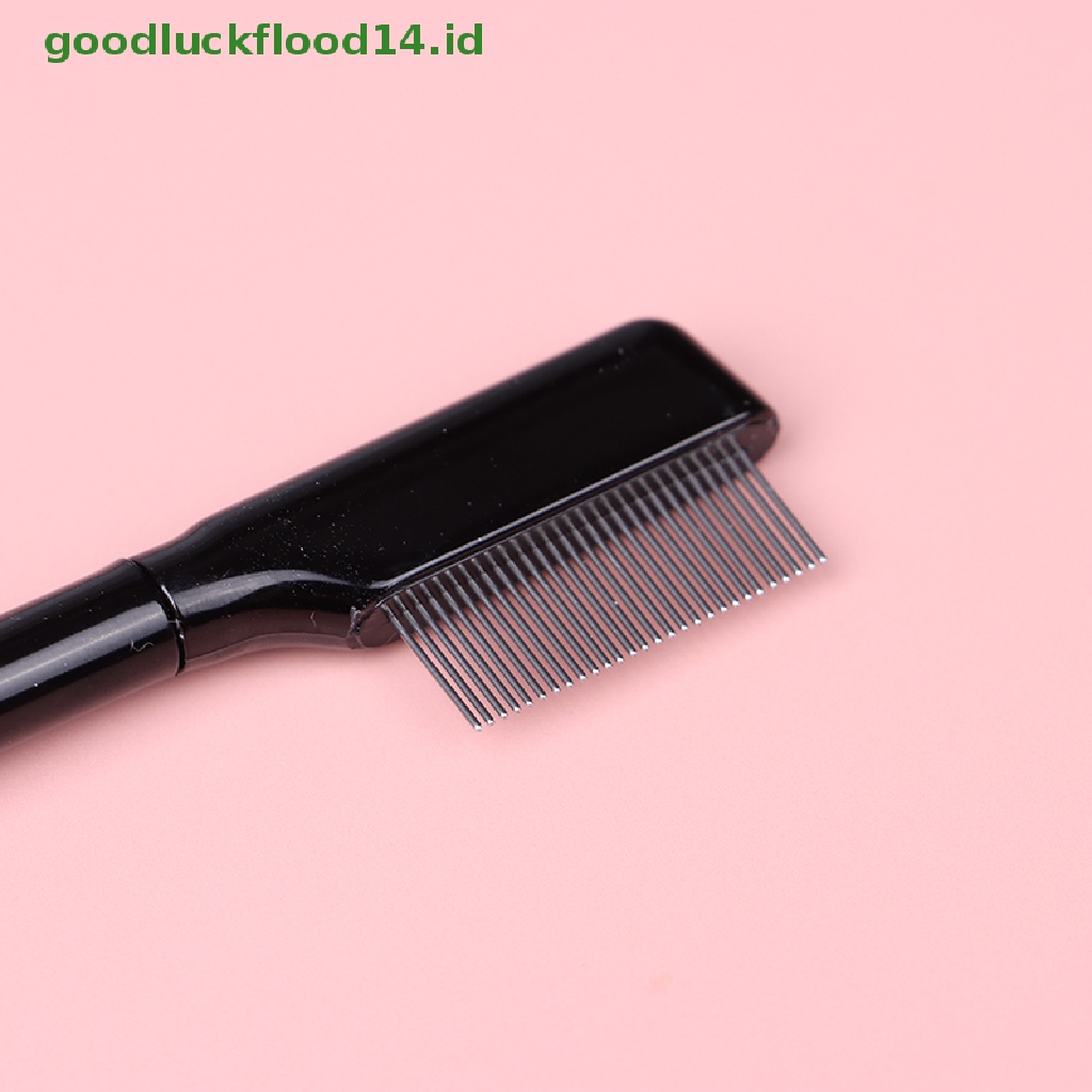 (GOOGFOUR) 1pc Brush Sisir Metal Untuk Alis / Bulu Mata Palsu