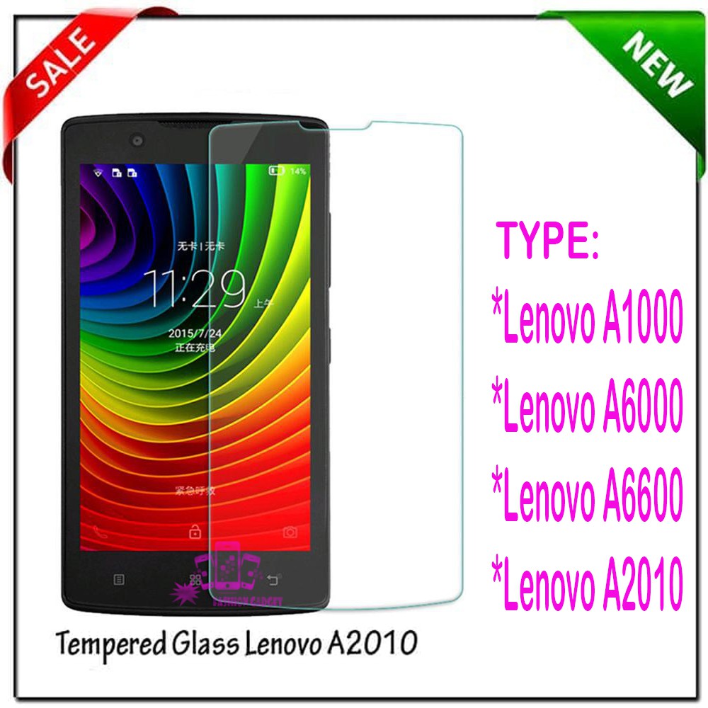 TEMPERED GLASS LENOVO A1000 / LENOVO A6000 / LENOVO 6600 / LENOVO A2010 ANTI GORES KACA TEMPER GLASS CLEAR