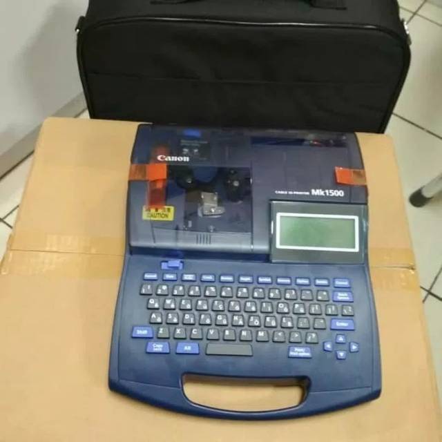 

LABEL ID CABLE PRINTER CANON MK1500 / mesin cetak lebel kabel marker