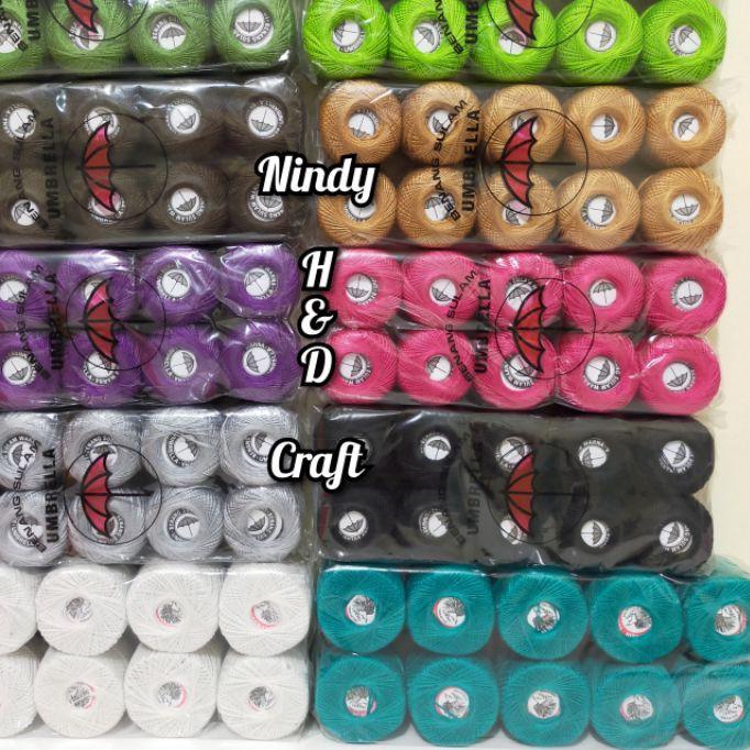 Grosir 1 Pak / 10roll Benang Sulam Payung - Benang Jahit Payung - Benang Merk Payung