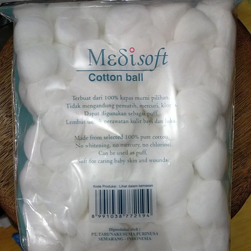 medisoft kapas bola isi 120 (75gr)