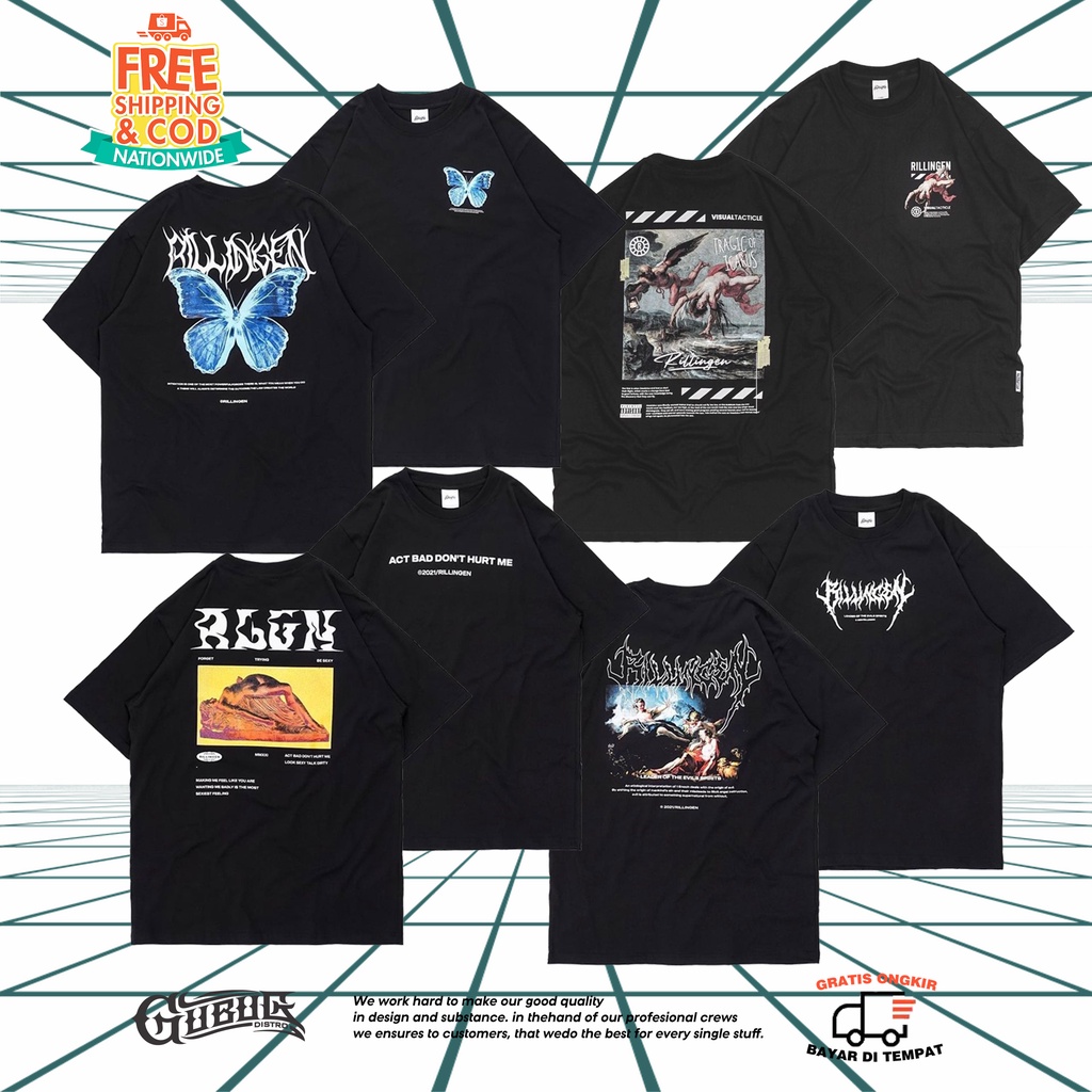 T-SHIRT RILLINGEN - KAOS DISTRO PRIA ORIGINAL