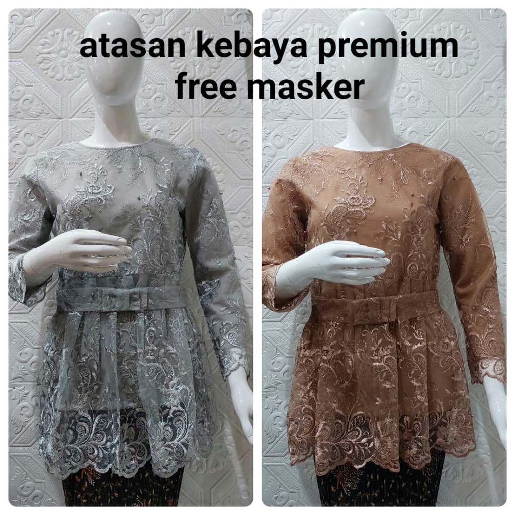 KEBAYA MODERN TERBARU CERIBELL RATA MODEL TERBARU FREE MASKER