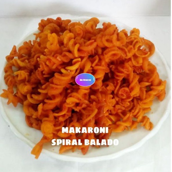 

makaroni spiral balado 250gram/makaroni spiral pedas