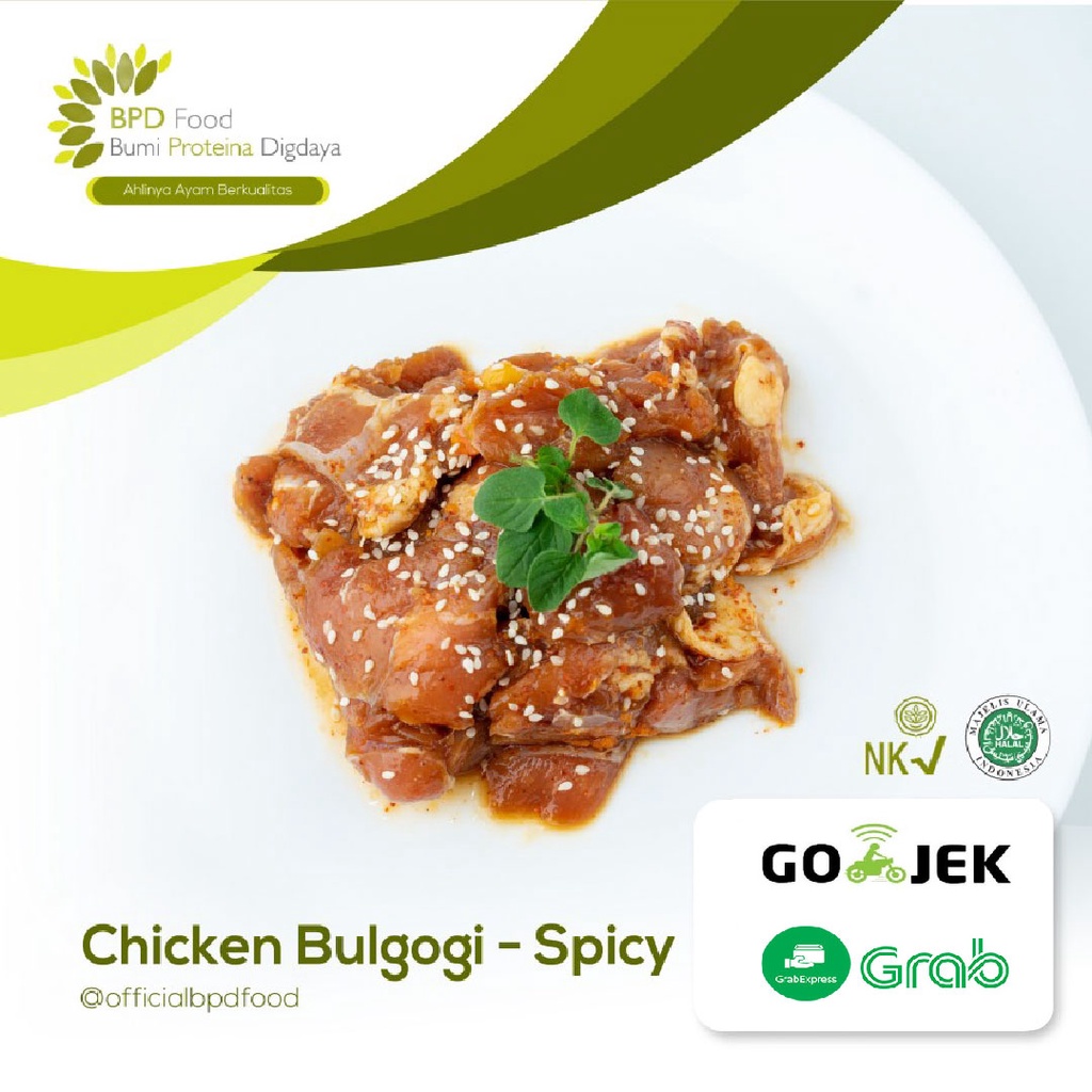 

CHICKEN BULGOGI SPICY / AYAM MARINADE BUMBU SPICY BULGOGI (250g) SIAP MASAK HALAL