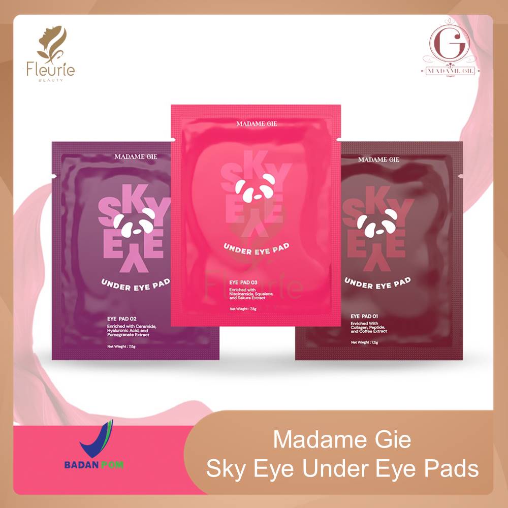 Madame Gie Sky Eye Under Eye Pads - Madame Gie Masker Mata Panda Garis Halus Original BPOM