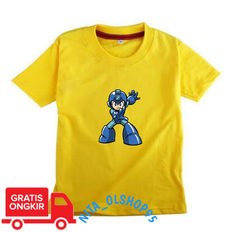 baju anak karakter , baju anak Mega man , baju megaman