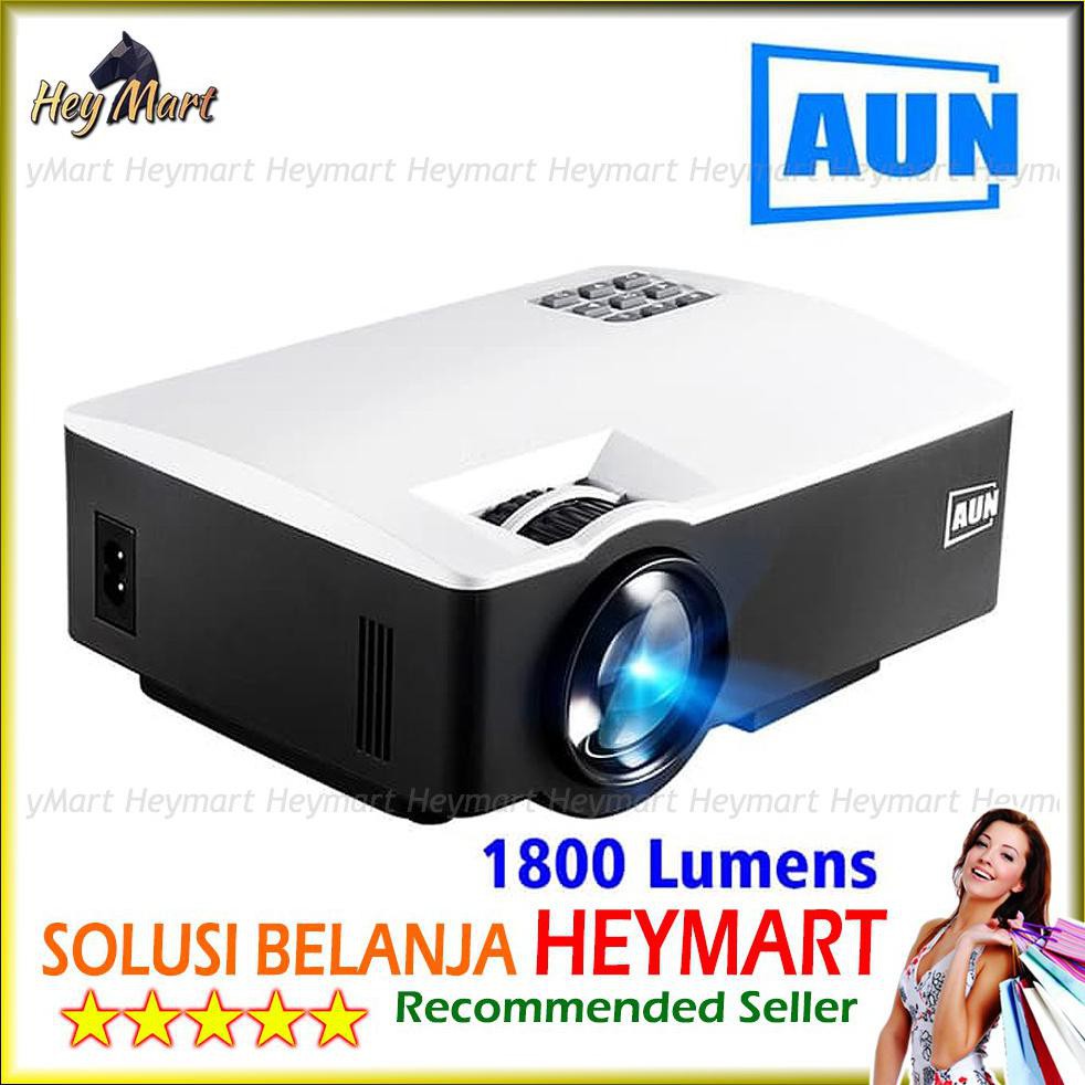 LJP Mini Projector LED-AK1 Infokus 1800 Lumens - Proyektor Presentasi Infocus Nobar Bola Karaoke
