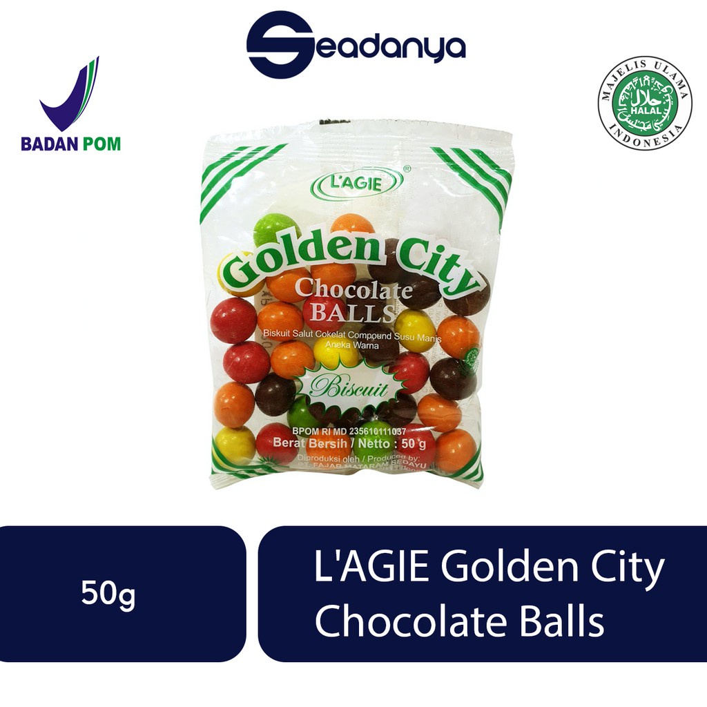 

L'AGIE Golden City Chocolate Balls 50g