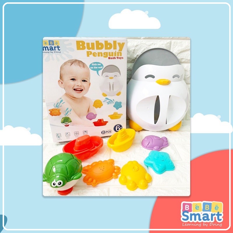 Bebe Smart Bubbly Penguin Bath Toys