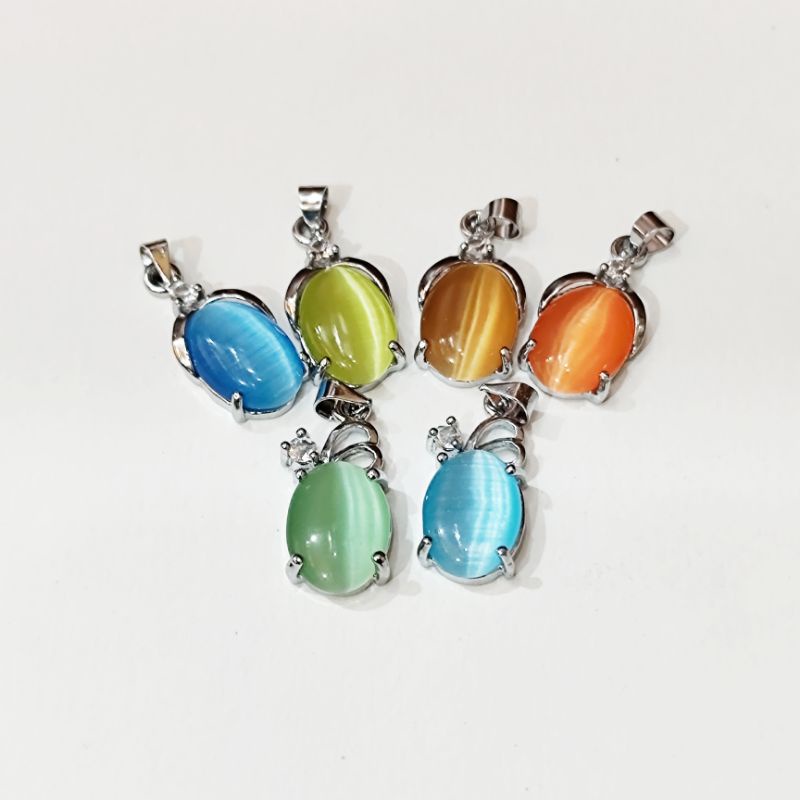 [GROSIR] Liontin Wanita Batu Mata Kucing KECIL