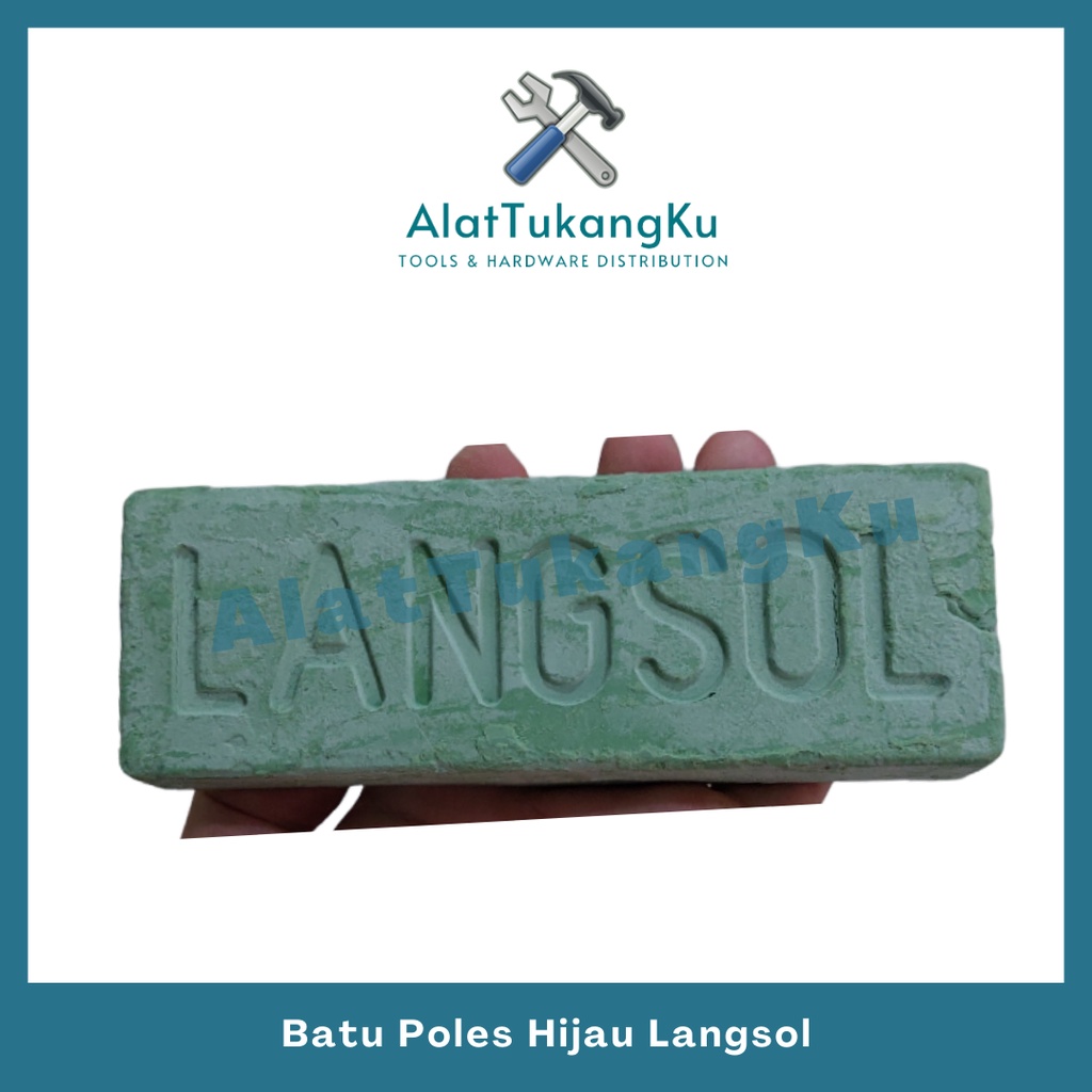 Batu Poles Hijau Langsol / LANGSOL BATU IJO UNTUK POLES STAINLESS LANGSOL HIJAU