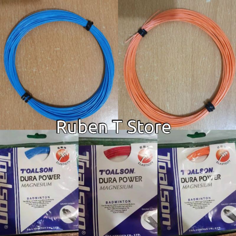Senar Raket Badminton Toalson Dura Power Magnesium Original