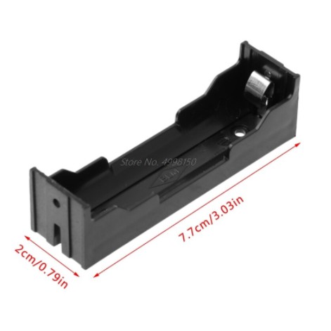 Holder baterai Paralel 1 slot 18650 Battery Plat Lempengan Kotak Casing Batere