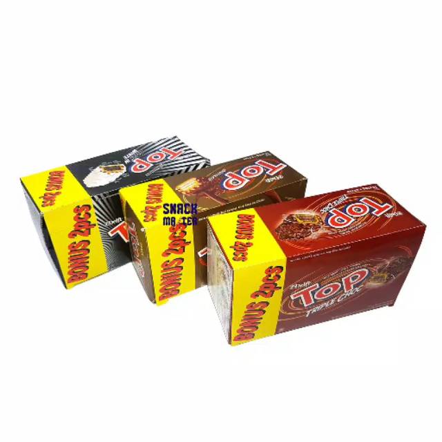 

Delfi TOP Wafer JUMBO - Chocolate, Black in White, Triple Choc - Netto 24pcs x 9 gr