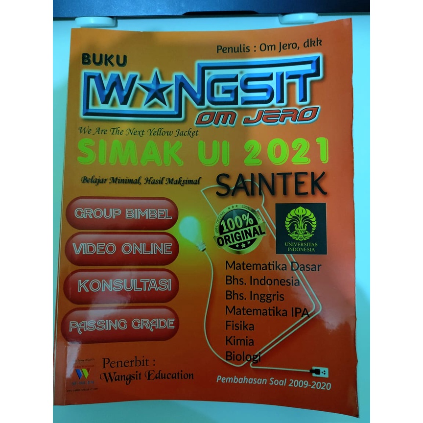 Buku Wangsit SIMAK UI 2021 SAINTEK PRELOVED