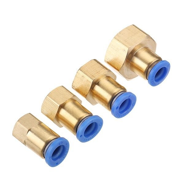 Female Thread 1/2 Inch Ke 6 mm PU Quick Connector Fitting Push In