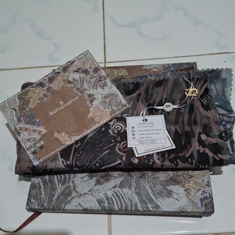 Proleved Hijab Buttonscarves Farsha Ruastic Brown