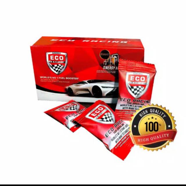 1 SACHET ECO RACING MOBIL BENSIN 100% ORIGINAL