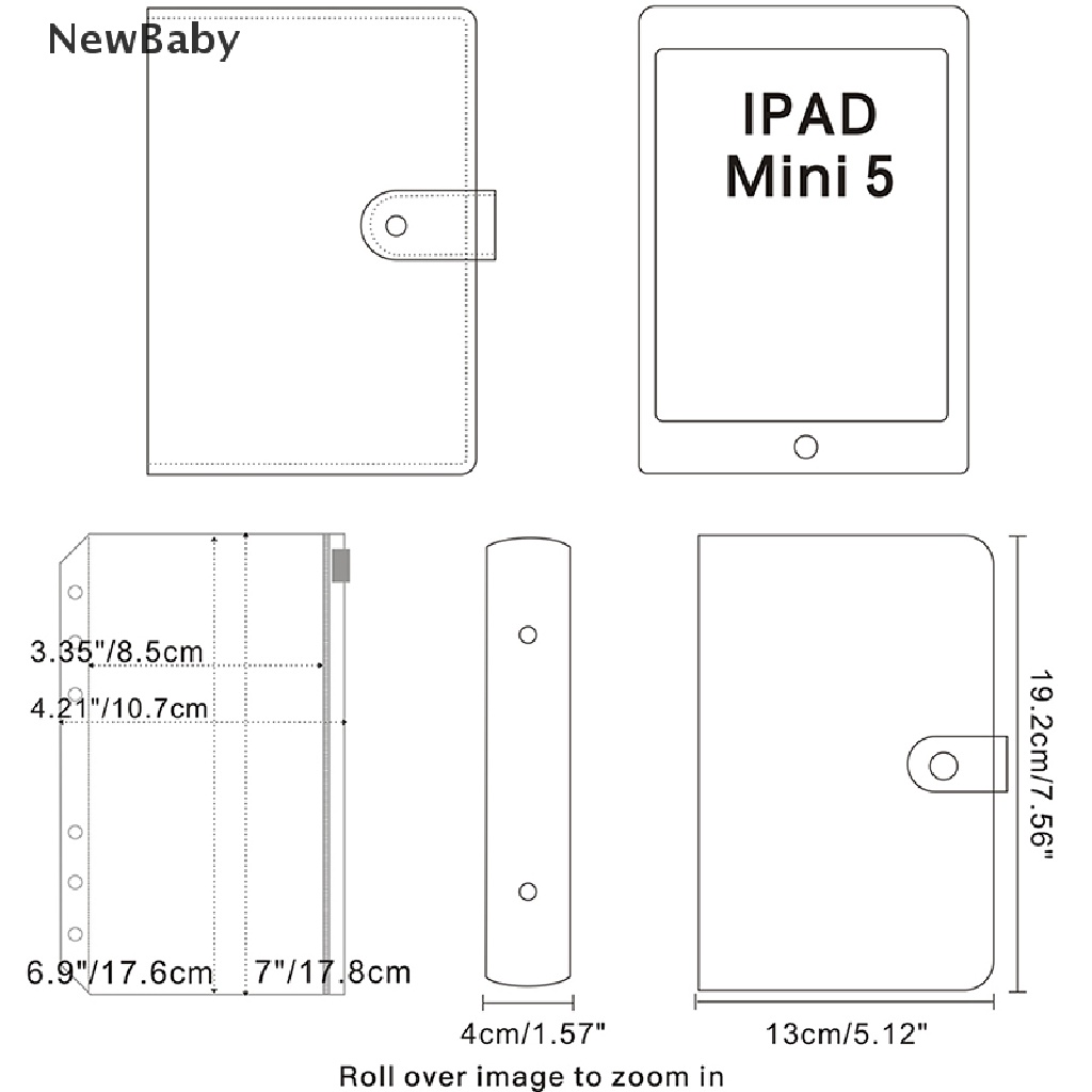 Newbaby 1 Set Amplop Binder Ukuran A6 Untuk Agenda