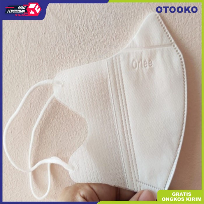 Masker Duckbill 3D Embos Orlee 3 Ply 3Ply Earloop Kemenkes isi 10 pcs