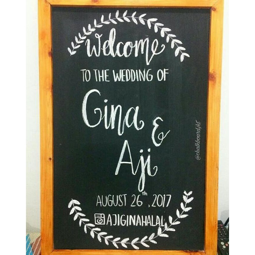 

PROMO TERMURAH Papan Tulis Kapur 40x60cm Chalkboard Unik Papan Hitam Blackboard DR511